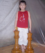 24 inch Wooden Chess Set