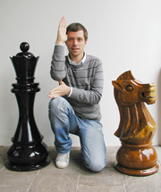 48 inch Wooden Chess Set