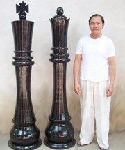 72 inch Wooden Chess Set