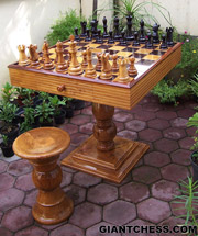 Wooden Chess Table
